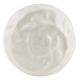 Solid Cream Floral Ceramic Cabinet Knobs